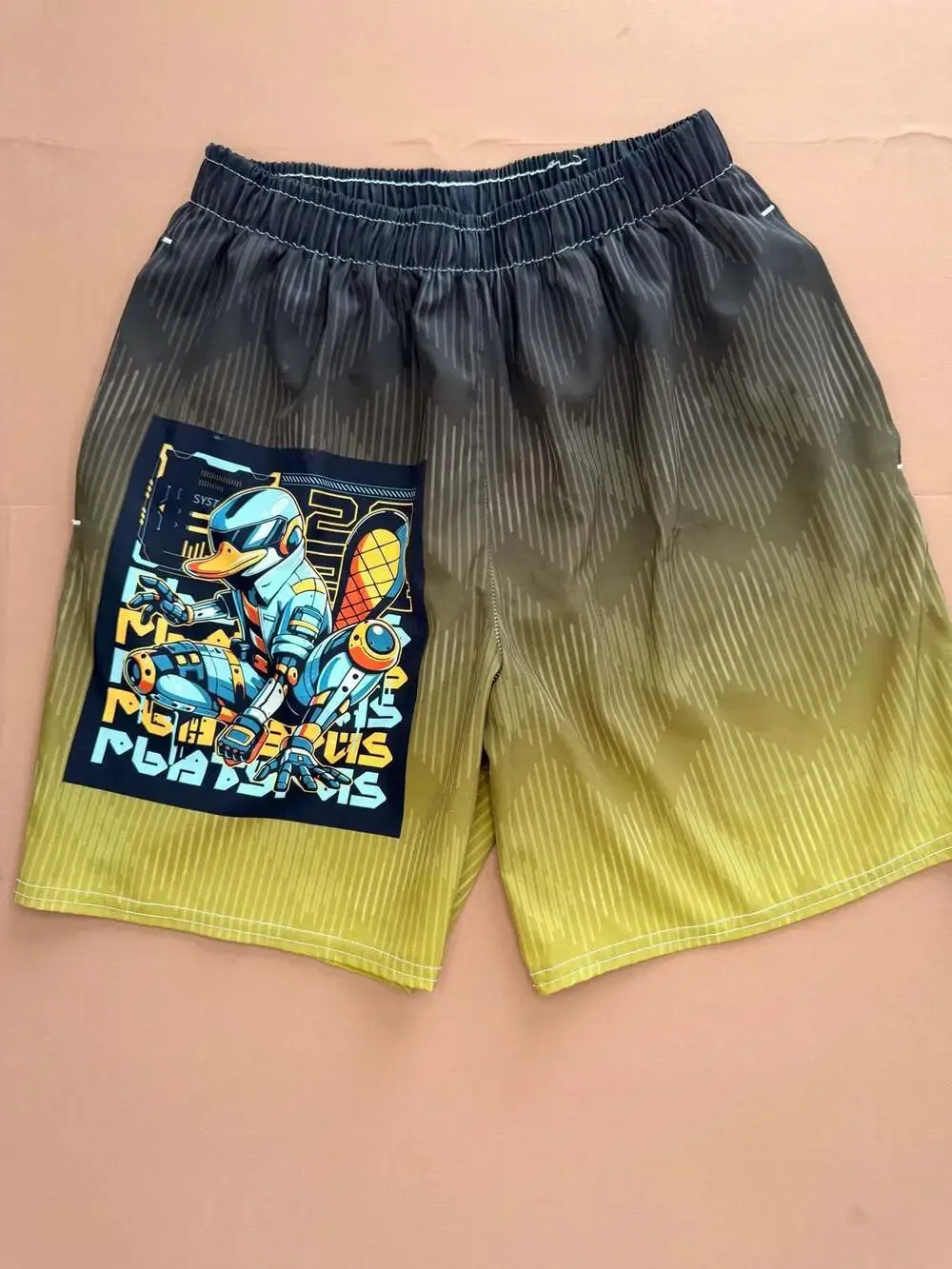 FNKY FRSH Boys Graphic Print Mech swimwear Cyber Platypus Design